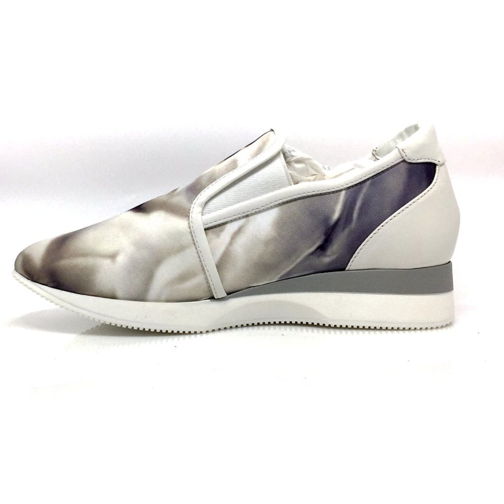 NEW MAX MARA MM 30 Neutro Gray Floral Sneakers - Picture 9 of 14